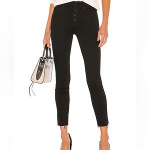 MOTHER The Pixie Dazzler Ankle Fray Jeans in Not Guilty